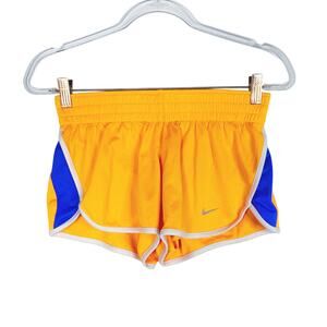 Nike Womens Small S Cool Mesh Training Shorts Electric Orange Workout Liner